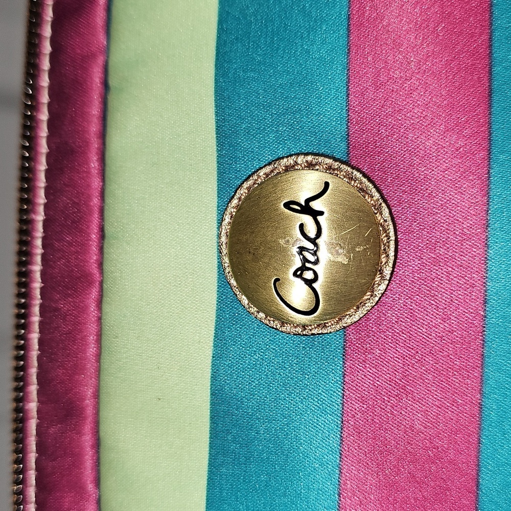 Coach Multicolor Striped Laptop Sleeve - Picture 6 of 13